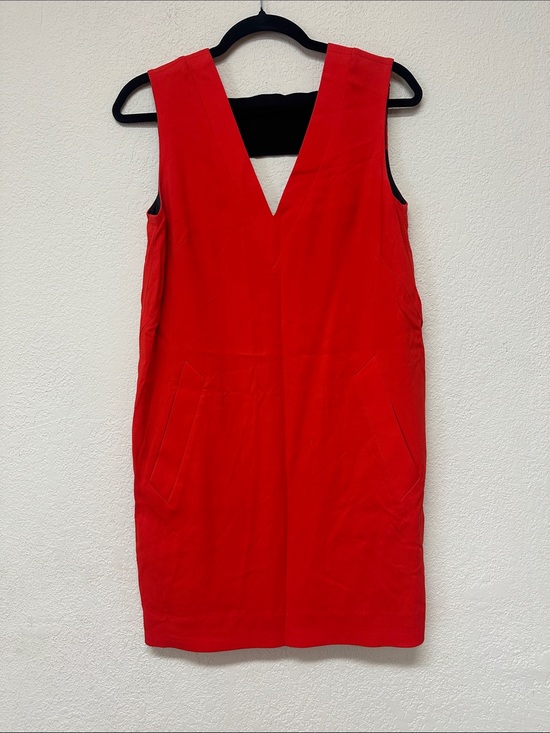 rag & bone Dresses & Skirts - Rag & Bone womans Red V-Neck Sleeveless Shift mini Dress size 4